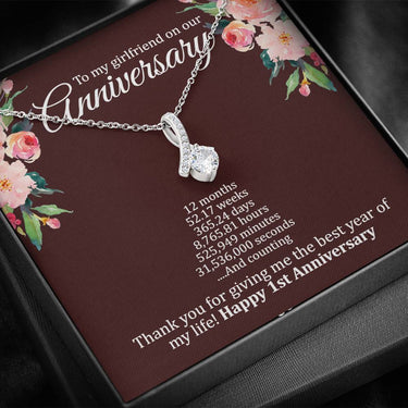 First Anniversary Alluring Beauty Necklace - Love You This Much